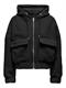 ONLTANJA TEDDY HOOD JACKET OTW NOOS black