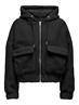ONLTANJA TEDDY HOOD JACKET OTW NOOS black