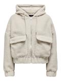 ONLTANJA TEDDY HOOD JACKET OTW NOOS pumice stone