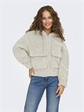 ONLTANJA TEDDY HOOD JACKET OTW NOOS pumice stone