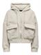 ONLTANJA TEDDY HOOD JACKET OTW NOOS pumice stone