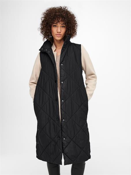ONLTANZIA QUILTED WAISTCOAT CC OTW black