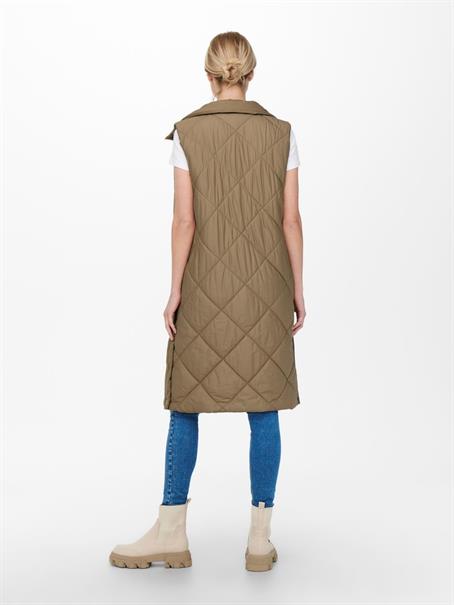 ONLTANZIA QUILTED WAISTCOAT CC OTW tigers eye
