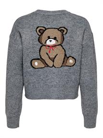 ONLTEDDY LS CARDIGAN EX KNT medium grey melange