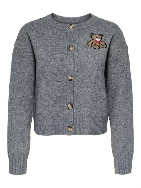 ONLTEDDY LS CARDIGAN EX KNT medium grey melange
