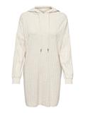 ONLTESSA CAREY L/S HOOD DRESS KNT pumice stone
