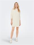 ONLTESSA CAREY L/S HOOD DRESS KNT pumice stone
