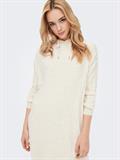 ONLTESSA CAREY L/S HOOD DRESS KNT pumice stone