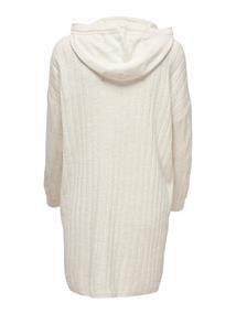 ONLTESSA CAREY L/S HOOD DRESS KNT pumice stone