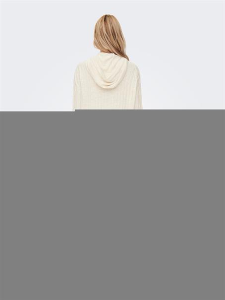 ONLTESSA CAREY L/S HOOD DRESS KNT pumice stone
