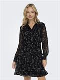 ONLTESSA ELIZA LS DRESS WVN black
