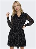ONLTESSA ELIZA LS DRESS WVN black