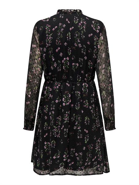 ONLTESSA ELIZA LS DRESS WVN black