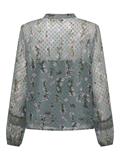 ONLTESSA ELIZA LS TOP WVN balsam green