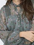 ONLTESSA ELIZA LS TOP WVN balsam green