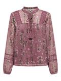 ONLTESSA ELIZA LS TOP WVN rose brown