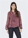 ONLTESSA ELIZA LS TOP WVN rose brown