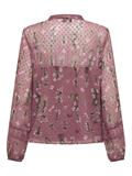 ONLTESSA ELIZA LS TOP WVN rose brown
