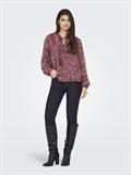 ONLTESSA ELIZA LS TOP WVN rose brown
