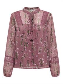 ONLTESSA ELIZA LS TOP WVN rose brown
