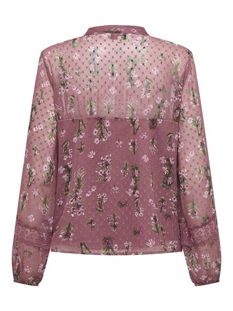 ONLTESSA ELIZA LS TOP WVN rose brown