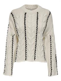 ONLTESSA LS CABEL STITCH O-NECK CC KNT birch