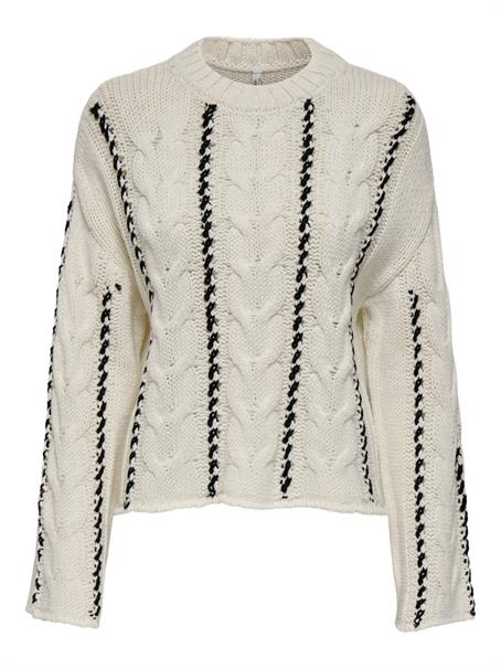 ONLTESSA LS CABEL STITCH O-NECK CC KNT birch