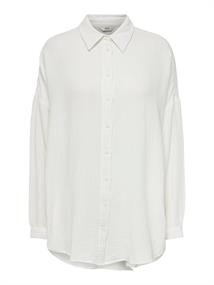 ONLTHYRA LIFE OVERSIZED SHIRT NOOS WVN cloud dancer