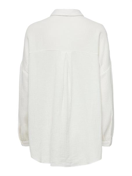 ONLTHYRA LIFE OVERSIZED SHIRT NOOS WVN cloud dancer
