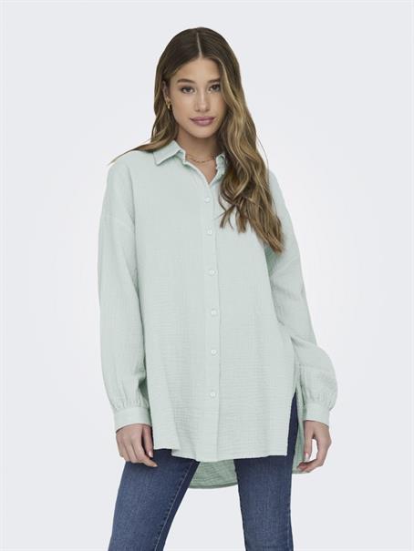 ONLTHYRA LIFE OVERSIZED SHIRT NOOS WVN harbor gray