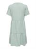 ONLTHYRA LIFE SS V-NECK DRESS WVN CS harbor gray
