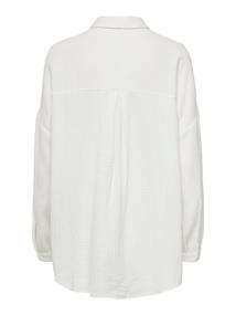 ONLTHYRA OVERSIZED SHIRT NOOS WVN cloud dancer