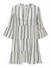 ONLTHYRA PEPLON DRESS AOP WVN cloud dancer