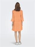 ONLTHYRA PEPLON DRESS NOOS WVN orange chiffon