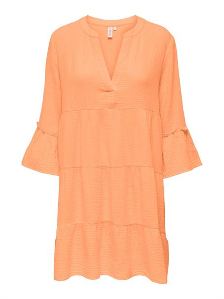 ONLTHYRA PEPLON DRESS NOOS WVN orange chiffon