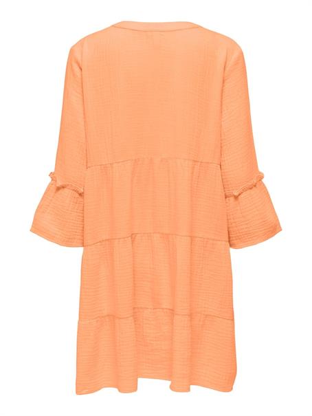 ONLTHYRA PEPLON DRESS NOOS WVN orange chiffon