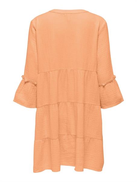 ONLTHYRA PEPLON DRESS NOOS WVN orange chiffon