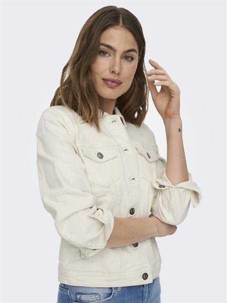 ONLTIA DNM JACKET COL PIM ecru