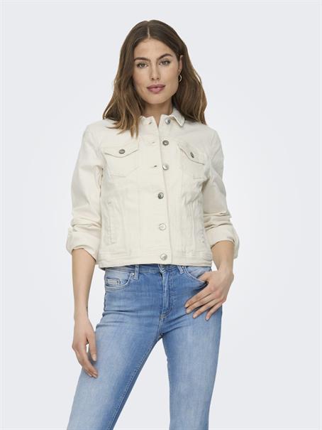 ONLTIA DNM JACKET COL PIM ecru