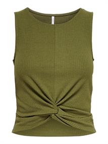 ONLTINE S/L KNOT TOP JRS capulet olive