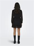 ONLTIVA L/S DOBBY WRAP DRESS NOOS WVN black