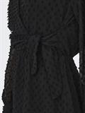 ONLTIVA L/S DOBBY WRAP DRESS NOOS WVN black