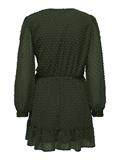 ONLTIVA L/S DOBBY WRAP DRESS NOOS WVN rosin