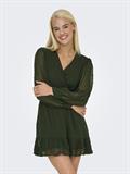 ONLTIVA L/S DOBBY WRAP DRESS NOOS WVN rosin