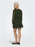 ONLTIVA L/S DOBBY WRAP DRESS NOOS WVN rosin
