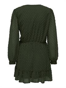 ONLTIVA L/S DOBBY WRAP DRESS NOOS WVN rosin