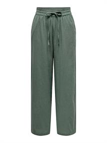 ONLTIZANA COTTON LOOSE PANTS WVN NOOS balsam green