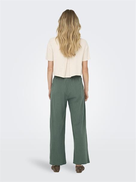 ONLTIZANA COTTON LOOSE PANTS WVN NOOS balsam green