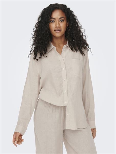ONLTOKYO L/S LIN BL SHIRT PNT NOOS moonbeam