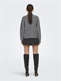 ONLTOKYO L/S ZIP CARDIGAN KNT dark grey melange